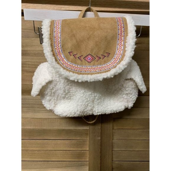 Gymboree Backpack Tribal Aztec Pattern Plush Miniature Girls Mini Purse Bag Y2K - Picture 1 of 4